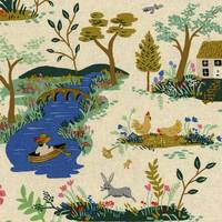 Cotton+Steel English Garden Toile Cream Canvas Cotton+Steel English Garden Toile Cream Canvas