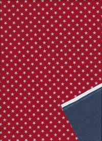 Sterne rot jeansblau beidseitig Sterne rot jeansblau beidseitig