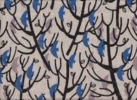 Vögel im Baum blau