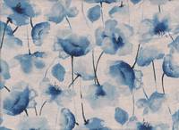 Watercolor Poppy blue