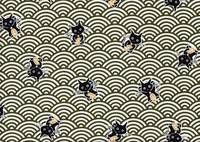 Seigaiha Katze grün Seigaiha Katze grün