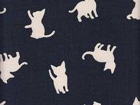 Katzen dunkelblau (Canvas)