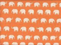 Elefanten groß weiß auf orange
