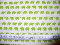 Elefanten klein grün auf weiß