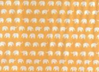 Elefanten klein weiß auf gelb