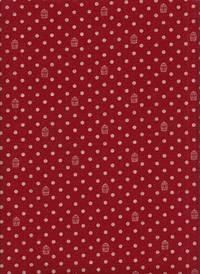 Punkte und Papagei rot Doubleface Punkte und Papagei rot Doubleface