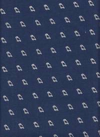 Punkte und Papagei blau Doubleface Punkte und Papagei blau Doubleface