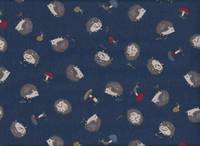 Igel & Pilze dunkelblau Igel & Pilze dunkelblau