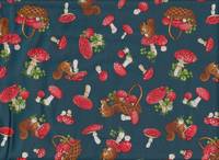 Eichhörnchen & Pilze petrol Eichhörnchen & Pilze petrol