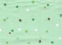 Klee & Marienkäfer hellgrün double gauze Klee & Marienkäfer hellgrün double gauze