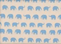 Elefanten groß blau auf weiß Elefanten groß blau auf weiß