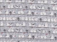 Vögel grau double gauze Vögel grau double gauze