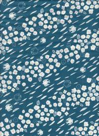 Vogel & Blumen blau double gauze Vogel & Blumen blau double gauze