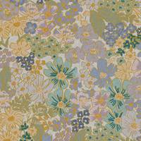 Cotton+Steel English Rose - Mimi - Blue Canvas Metallic Cotton+Steel English Rose - Mimi - Blue Canvas Metallic