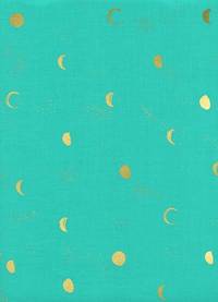 Cotton+Steel Moon Phase Turquoise Metallic Cotton+Steel Moon Phase Turquoise Metallic