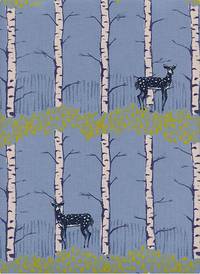 Cotton+Steel Fawn Forest Blue Cotton+Steel Fawn Forest Blue
