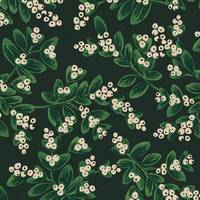 Cotton+Steel Holiday Classics - Mistletoe - Evergreen Canvas Cotton+Steel Holiday Classics - Mistletoe - Evergreen Canvas