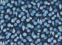 Dots and drops blue double gauze