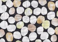 Natural dots black double gauze Natural dots black double gauze