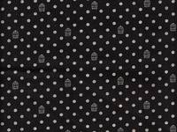 Punkte und Papagei schwarz Doubleface Punkte und Papagei schwarz Doubleface