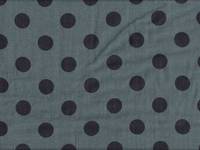 Punkte jeansblau double gauze Punkte jeansblau double gauze