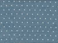 Punkte blau double gauze Punkte blau double gauze