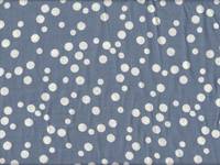 Punkte hellblau double gauze Punkte hellblau double gauze