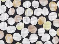 Natural dots black double gauze Natural dots black double gauze