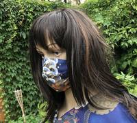 Gesichtsmaske Drachen Welle blau Gesichtsmaske Drachen Welle blau