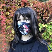 Gesichtsmaske Koi dunkelblau Gesichtsmaske Koi dunkelblau