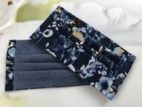 Gesichtsmaske Blumen Watercolor Blau Gesichtsmaske Blumen Watercolor Blau