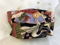 Gesichtsmaske Kranich Fuji schwarz Gesichtsmaske Kranich Fuji schwarz