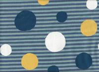 Punkte und Streifen blau Punkte und Streifen blau