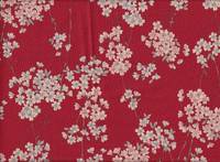 Sakura rot Chirimen Sakura rot Chirimen