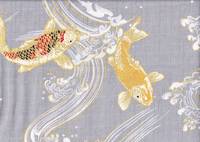 Koi & Wellen grau Koi & Wellen grau