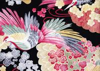 Kaika Series - Colorful birds black Kaika Series - Colorful birds black