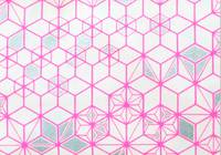 Asanoha neon pink silber Asanoha neon pink silber