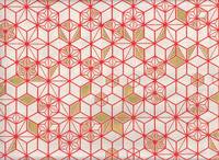 Asanoha weiß rot gold Asanoha weiß rot gold