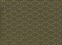 Seigaiha grün gold Seigaiha grün gold