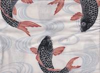 Koi & wellen weiß Koi & wellen weiß