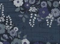 Blumen Wellen blau Blumen Wellen blau