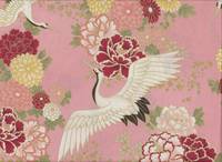 Hyakka Ryoran - Flying cranes pink Hyakka Ryoran - Flying cranes pink