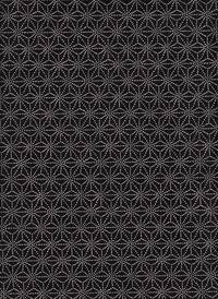 Ume Asanoha schwarz beidseitig Ume Asanoha schwarz beidseitig