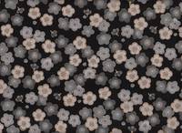 Ume Asanoha schwarz beidseitig Ume Asanoha schwarz beidseitig