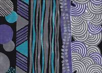 Yagasuri Patch schwarz lila Yagasuri Patch schwarz lila