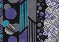 Yagasuri Patch schwarz lila Yagasuri Patch schwarz lila