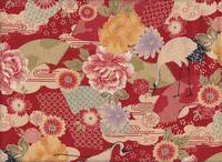 Kranich rot Chirimen Kranich rot Chirimen