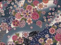Blumen Wellen blau Blumen Wellen blau