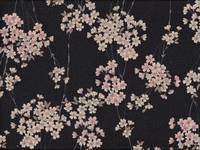 Sakura schwarz Chirimen