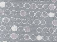 Dot Circle grau double gauze Dot Circle grau double gauze